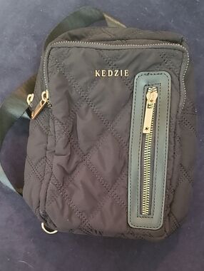 Kedzie Quilted Black Crossbody Bag